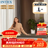 INTEX单人加大充气床垫 家用午休露营户外防潮垫陪护躺椅折叠床 64107N