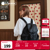 LeSportsac乐播诗新款包包女包休闲旅行双肩包大容量通勤背包情人节礼物 黑色2