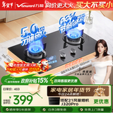万和【小圆鼎X1】5kW天然气猛火63%热效率家电以旧换新嵌入式家用煤气双炉具台X1燃气灶