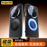 观悦【霍尔磁吸丨轻奢双环素皮】适用华为mate80手机壳Mate80pro素皮保护套Max超薄真皮手感防摔款