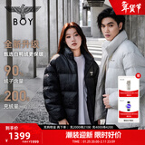 BOY LONDON【夜光序曲】黑色立领朋克90绒羽绒服冬男女外套N28063 黑色N28063 全新升级 L