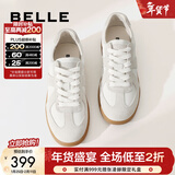 百丽（Belle）刘雯同款女散文诗复古德训鞋加鞋绒棉鞋简约情侣款休闲鞋B0992AM6 【翟潇闻同款】灰色-女款 38 (240mm)