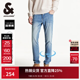 杰克·琼斯（JACK&JONES）男装秋冬季牛仔裤男弹力修身裤子男百搭男裤休闲男士牛仔裤四季款 牛仔蓝 第一批 34 180 W34/L32