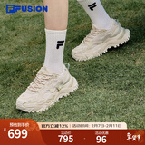 FILA  FUSION斐乐潮牌女鞋经典百搭硬糖鞋厚底老爹鞋时尚运动休闲鞋 夏威夷果黄-BMS 36.5