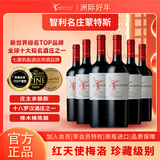 蒙特斯【蒙特斯热卖商品推荐】红天使珍藏梅洛干红葡萄酒750ml*6 智利