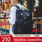 ACROSS双肩包男女背包大容量电脑包休闲旅行包时尚背包潮流学生情侣书包 黑色