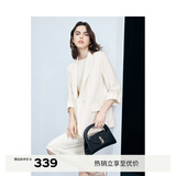 伊芙丽轻薄西装2024秋装高级感设计感气质通勤休闲醋酸西服外套女 米白 M 160/84A