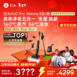 石头A30 Pro Steam5合1【160℃蒸汽】86°C热水双模式洗地全屋清洁蒸汽洗地机全向助力0缠毛扫地机器人