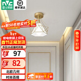 雷士（NVC） 餐厅灯 北欧灯具 铁艺吧台餐吊灯 工业风现代简约创意灯具餐厅灯 北欧几何 燕巢镂空【带7瓦光源】