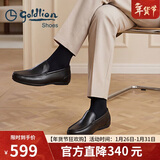 金利来（Goldlion）男鞋一脚蹬豆豆鞋舒适乐福鞋商务休闲皮鞋57101035001A-黑色-38码