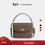 蔻驰（COACH）【礼物】经典标志CASSIE19号单肩斜挎包翻盖冬季女包 B4/深石灰色