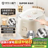 苏泊尔（SUPOR）小电饭煲2-3人0涂层3升不锈钢家用小电锅煮饭煲汤煮粥锅多功能小型迷你微压电饭锅30FC2066