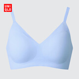 优衣库无钢圈文胸/软支撑女装弹嘟嘟柔托BRA479194 482667 482667/62粉蓝色 3XL 推荐E90 B95 C95