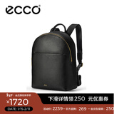 爱步（ECCO）双肩背包商务包 中号双肩包9107799 HL 黑色910779990000