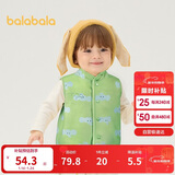 巴拉巴拉童装儿童马甲两面穿背心2025新款秋冬装羊羔绒上衣服男女宝宝衣服