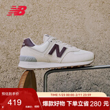 NEW BALANCE休闲鞋女鞋复古舒适秋冬透气轻便百搭运动鞋574系列WL574RCF 39