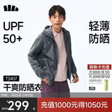 蕉下（beneunder）防晒衣男薄外套皮肤衣冰丝防紫外线凉感透气户外TS407深蓝灰L