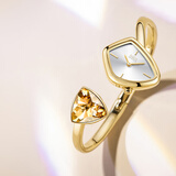 SAGA世家品牌手表女士石英腕表魅影手镯轻奢生日礼物 海上日落金S码