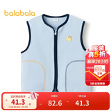 巴拉巴拉童装宝宝保暖背心冬季加厚摇粒绒儿童马甲男女童加绒208424171204