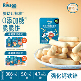 禾泱泱婴幼儿迷你手指脆脆饼牛奶味80g宝宝零食磨牙饼干强化钙铁锌6月+