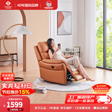 左右沙发单人沙发椅子北欧简约客厅家具科技布功能单椅DZY6010 2电动单椅 科技布-玛瑙棕 一人位