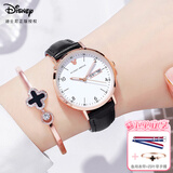 迪士尼（Disney）女士手表时尚潮流双日历少女腕表初中高中学生考试手表情人节礼物