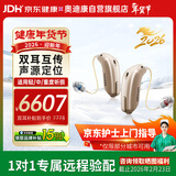 奥迪康oticon智能降噪老年人耳聋外置受话器耳背式助听器Jet1 mini双耳