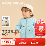 巴拉巴拉儿童羽绒服三防衣服轻薄棒球领外套男女童装2025新款秋冬装碎花萌