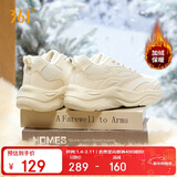 361°运动鞋女牛角包冬季新款加绒棉鞋保暖舒适休闲鞋子女682546705B-4