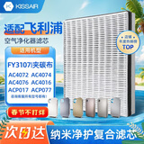 KISSAIR 适配飞利浦空气净化器过滤芯 FY3137配AC3252/AC3254滤网