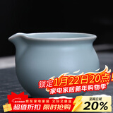 祥业德化精致汝窑耐热公道杯开片可养汝瓷分茶器汝窑公杯茶海 玲珑海