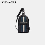 蔻驰（COACH）【品牌直供】男士WEST小号胸包单肩斜挎包黑色拼色2999