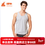 铜牛内衣背心男士休闲运动背心舒适打底衫汗衫NB006 10花灰 L (170/95)