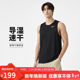 耐克NIKE运动背心男子速干凉爽DRI-FIT背心DV9814-010黑XXL