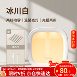 几素加湿器桌面小型办公桌卧室宿舍迷你便携无线空气婴儿床头办公室充电车载礼品生日礼物女香薰机加湿 【白色+8根滤芯】温馨夜灯+防干烧保护