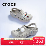卡骆驰（CROCS）洞洞鞋贝雅男鞋女鞋轻便耐磨一脚蹬拖鞋休闲鞋|10126 卵石色-2V3 37 /38(230mm)
