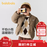 巴拉巴拉童装儿童棉服男童女童外套冬装棉衣绣花宝宝衣服 咖啡A51212 110