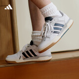 adidas ENTRAP美式校园风运动少年感复古篮球风板鞋男女阿迪达斯   白色/蓝色   37