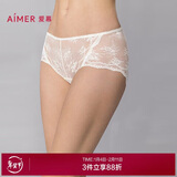 爱慕内衣女内裤夏季棉质底裆轻薄蕾丝低腰平角裤AM23B211 M