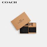蔻驰（COACH）【品牌直供】男士钱包卡包短款折叠多卡位灰黑色CW344礼物送男友
