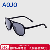 aojo太阳镜可配近视墨镜防晒偏光蛤蟆镜开车驾驶墨镜男士女SA1600004 C07黑灰色(新旧款随机发货)