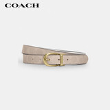 蔻驰（COACH）【品牌直供】女士针扣25MM腰带皮带奶茶色CX057礼物送女友次日达