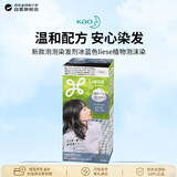 花王（KAO）新款泡泡染发剂冰蓝色liese植物泡沫染115ml成分升级进口