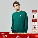 卡帕（Kappa）套头衫情侣男女宽松运动卫衣休闲圆领外套K0CZ2WT93V 绿萝绿 2XL