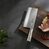 十八子作专业中式厨刀 复合钢菜刀厨师刀切片刀 名厨2号小号斩切刀TP01-2