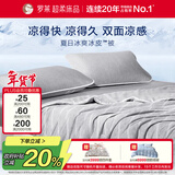 罗莱家纺 深睡冰皮被3.0 A类可水洗60支兰精天丝凉感夏被 灰1.5米