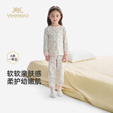 英氏（YEEHOO）儿童家居服男童女童内衣套装舒适睡衣四季款