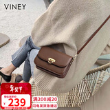 viney牛皮包包女包斜挎包小包洋气品牌单肩包生日情人节礼物送女友老婆