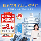 5100西藏冰川矿泉水12L 整箱装 天然纯净大软桶装弱碱低氘饮用矿泉水