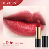 露华浓丽采保湿滋润唇膏女士哑光黑管口红4.2g不掉色美妆化妆品女彩妆 006#大红色（哑光质地）（有效期至26年4月）